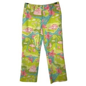 Lilly Pulitzer Tropical Beach High-Rise Capri Size 0